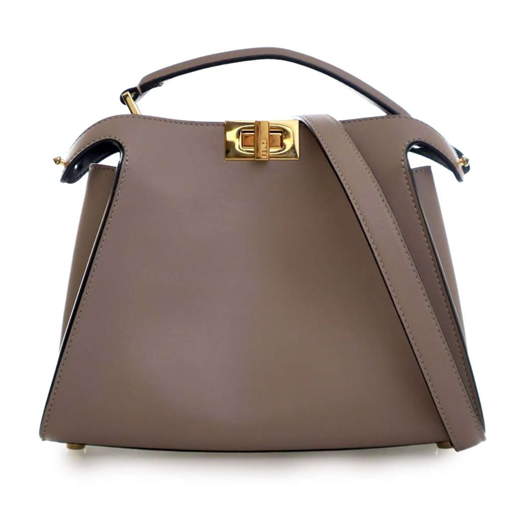 Fendi Small Leather Peekaboo Iconic Essentially Satchel