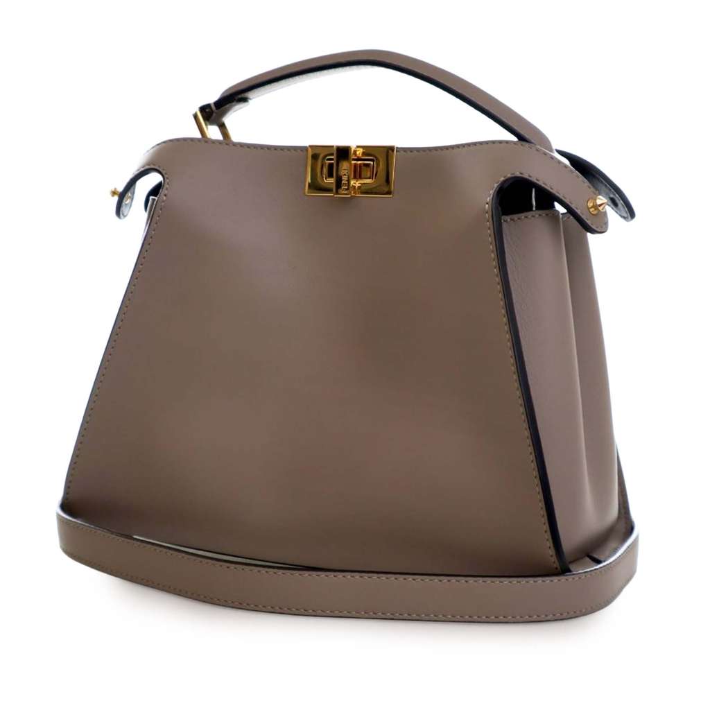 Fendi Small Leather Peekaboo Iconic Essentially Satchel - 2
