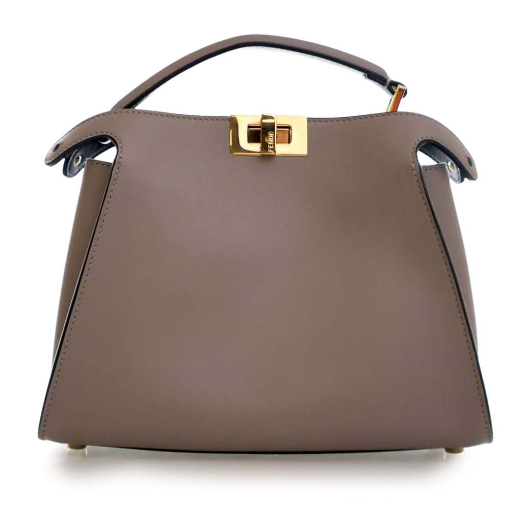 Fendi Small Leather Peekaboo Iconic Essentially Satchel - 4