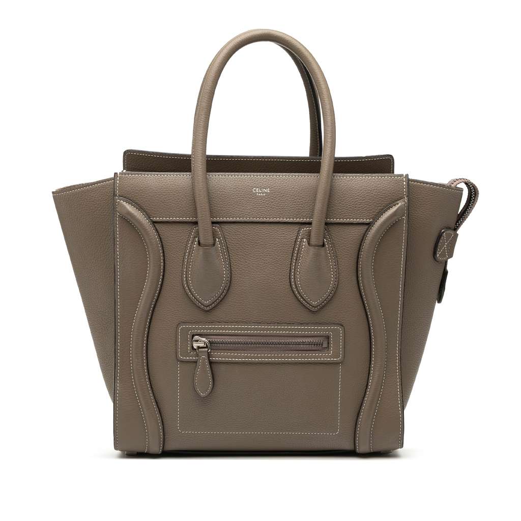 Celine Micro Leather Luggage Tote