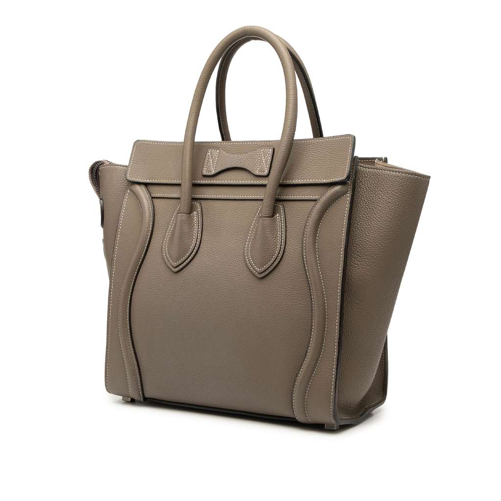 Celine Micro Leather Luggage Tote - 2