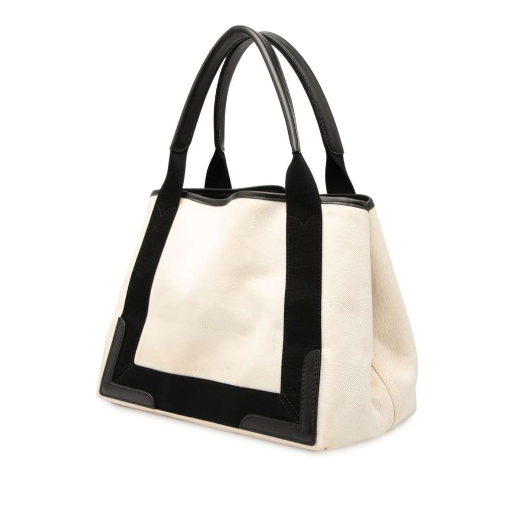 Balenciaga Canvas Navy Cabas Tote S - 2