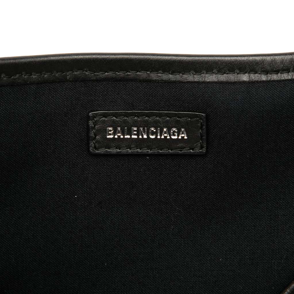 Balenciaga Canvas Navy Cabas Tote S - 5