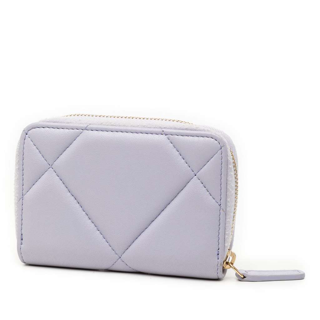 Chanel Quilted Lambskin 19 Zip Around Coin Purse - 2