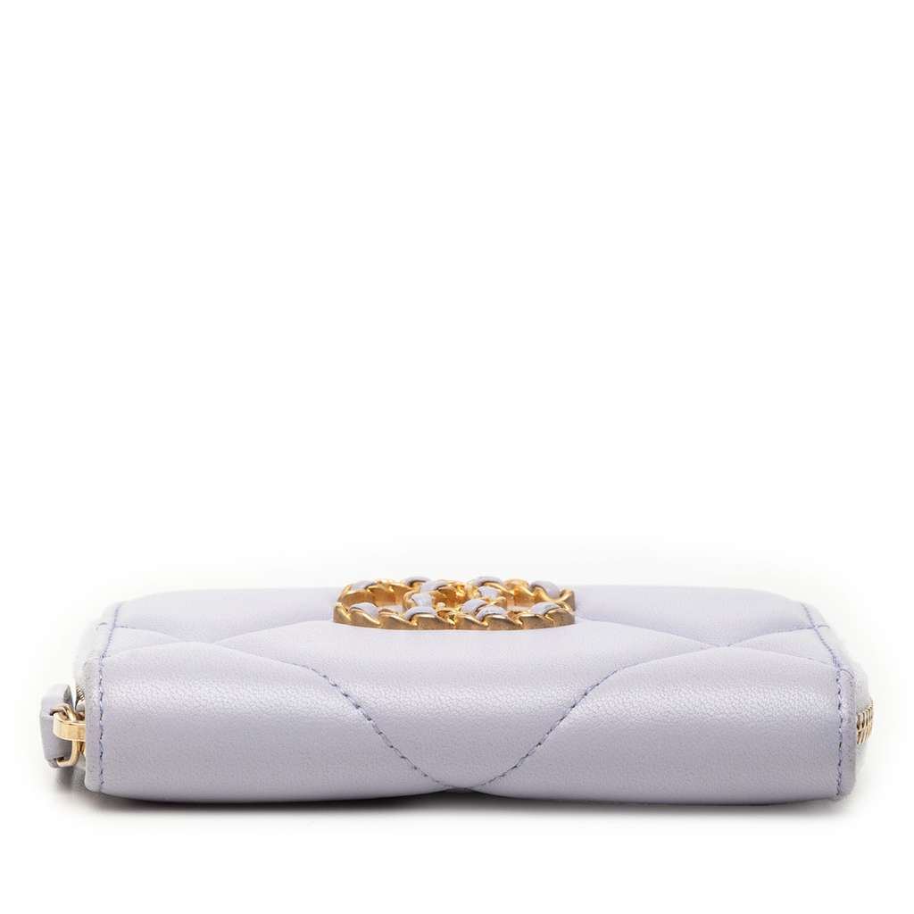 Chanel Quilted Lambskin 19 Zip Around Coin Purse - 3