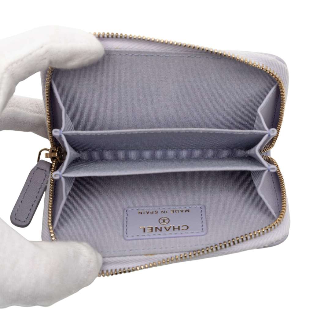 Chanel Quilted Lambskin 19 Zip Around Coin Purse - 4