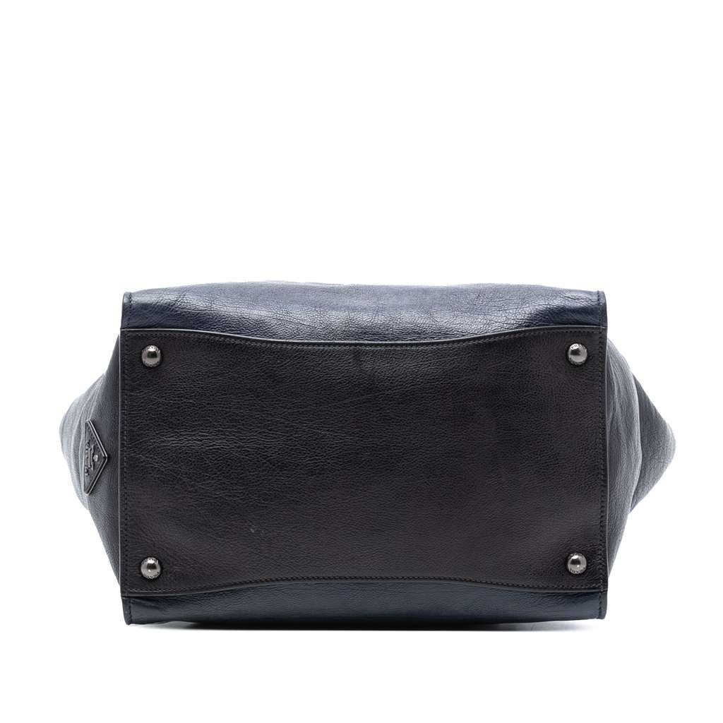 Prada Bicolor Glace Calf Sound Lock Satchel - 3