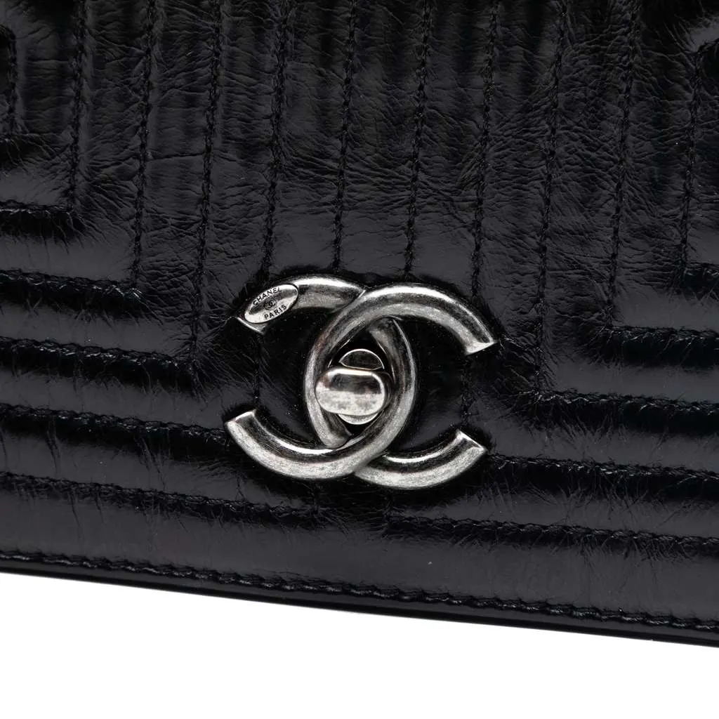 Chanel Small Quilted Calfskin Korean Garden Flap Black Leather Very good - Box View