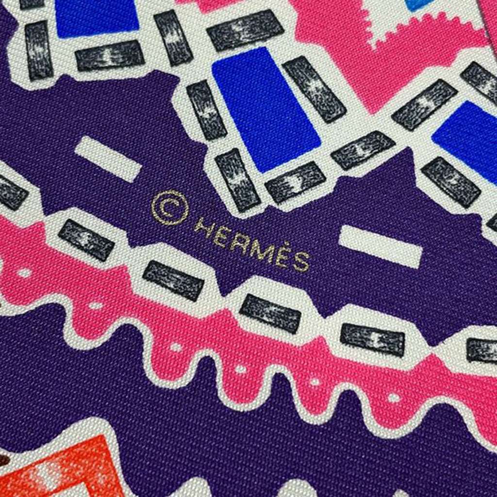 Hermès En Attendant Ulysse Gavroche Silk Scarf - 2