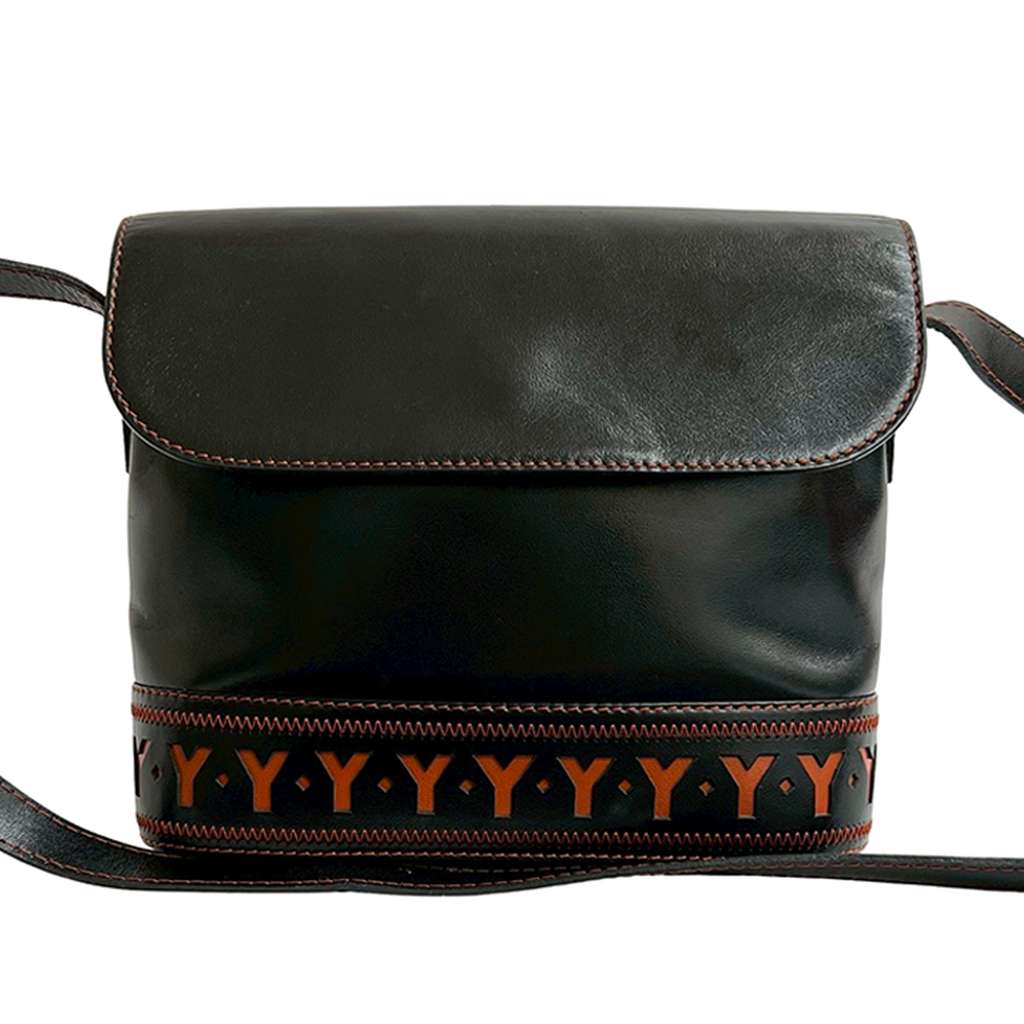 Saint Laurent Leather Cutout Crossbody