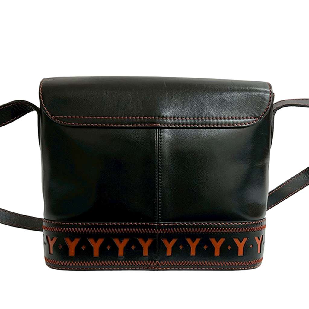 Saint Laurent Leather Cutout Crossbody - 2