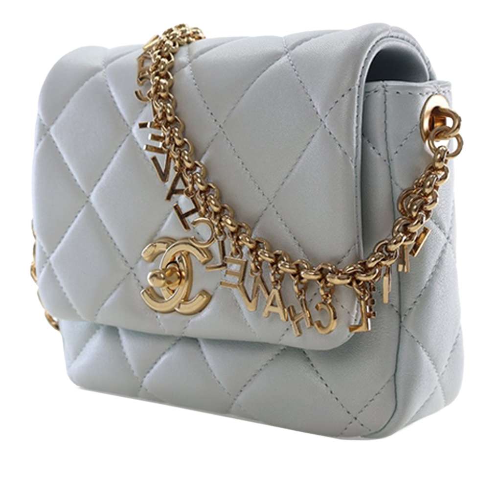 Chanel Mini CC Quilted Lambskin Logo Chain Flap - 3