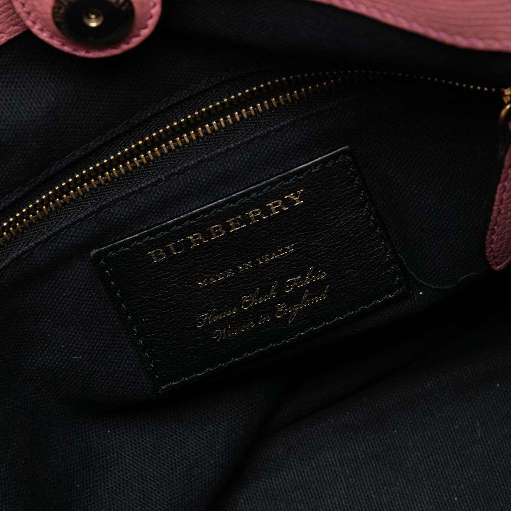 Burberry Small Leather and House Check Canvas Canterbury Tote - 5