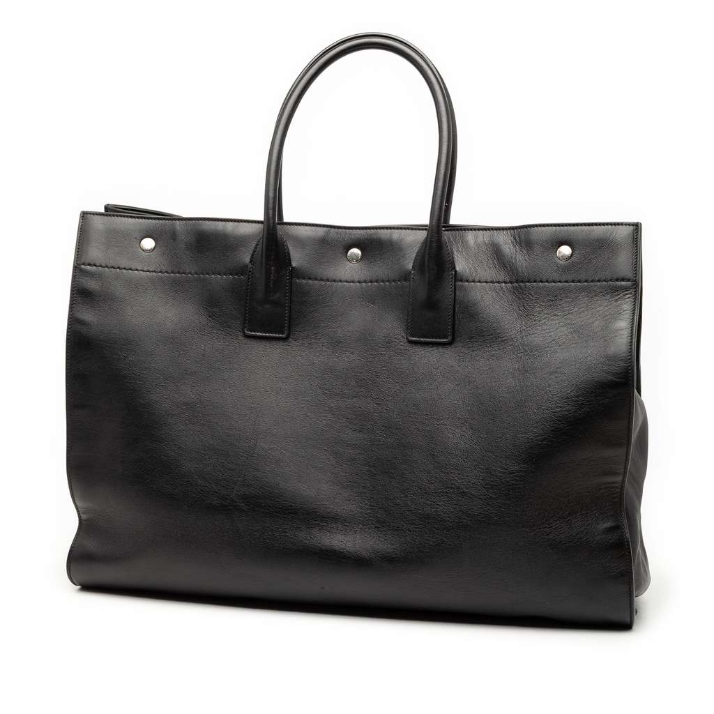 Saint Laurent Large Smooth Calfskin Rive Gauche Tote - 2