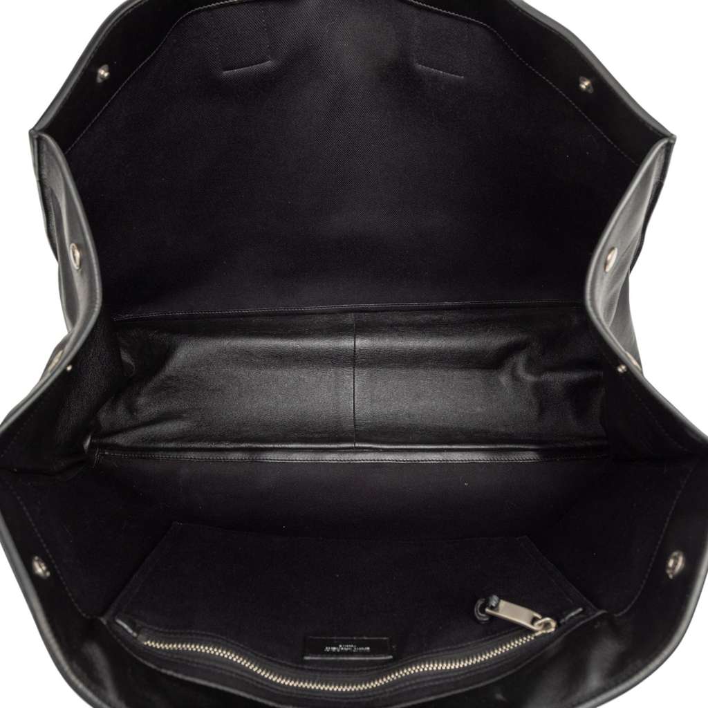 Saint Laurent Large Smooth Calfskin Rive Gauche Tote - 4