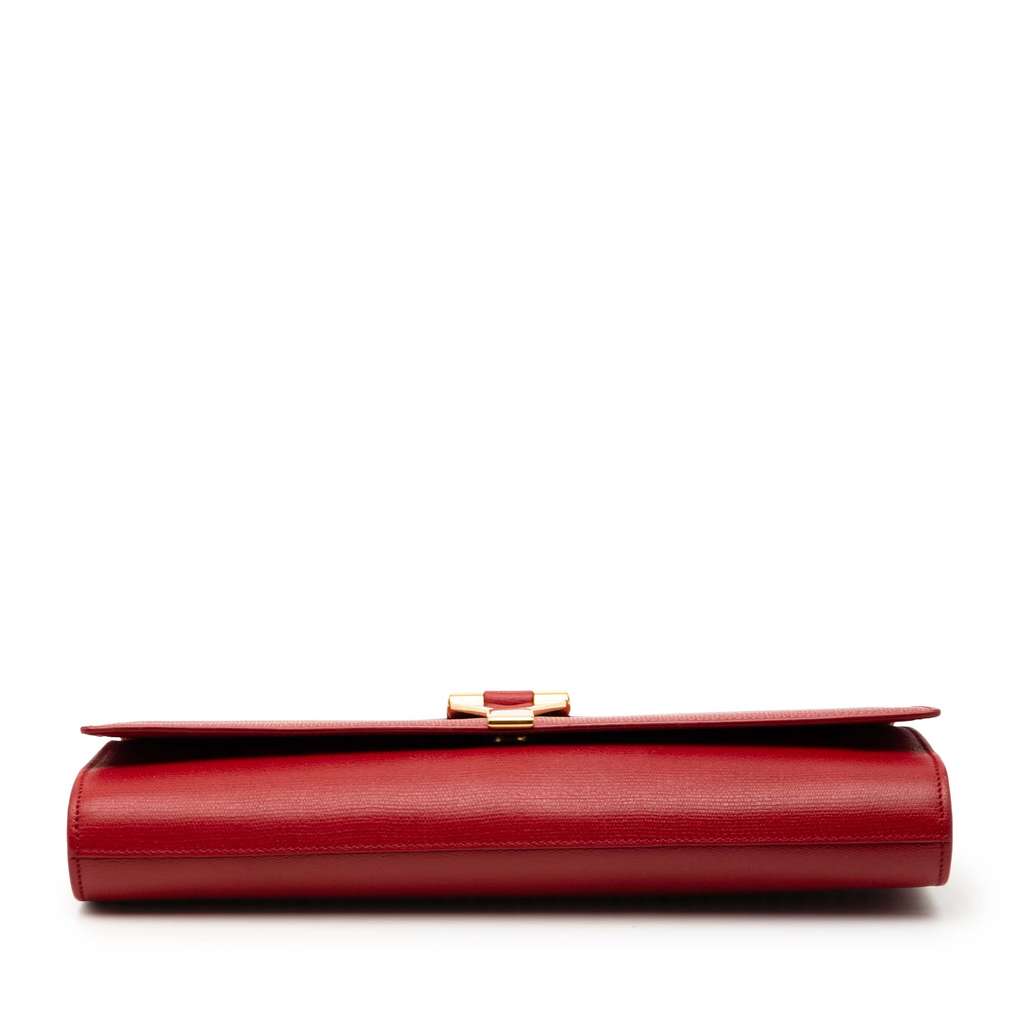 Saint Laurent Textured Leather Chyc Ligne Clutch - 3