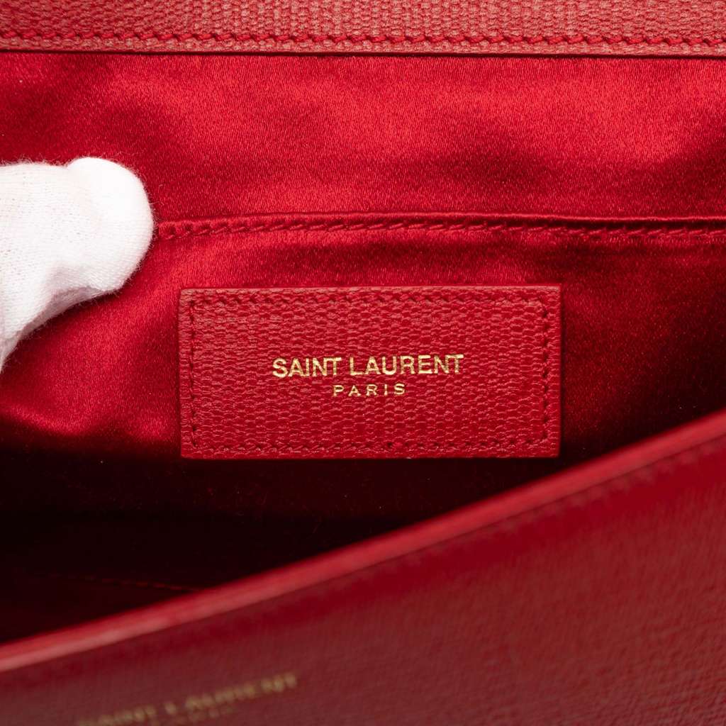 Saint Laurent Textured Leather Chyc Ligne Clutch - 5