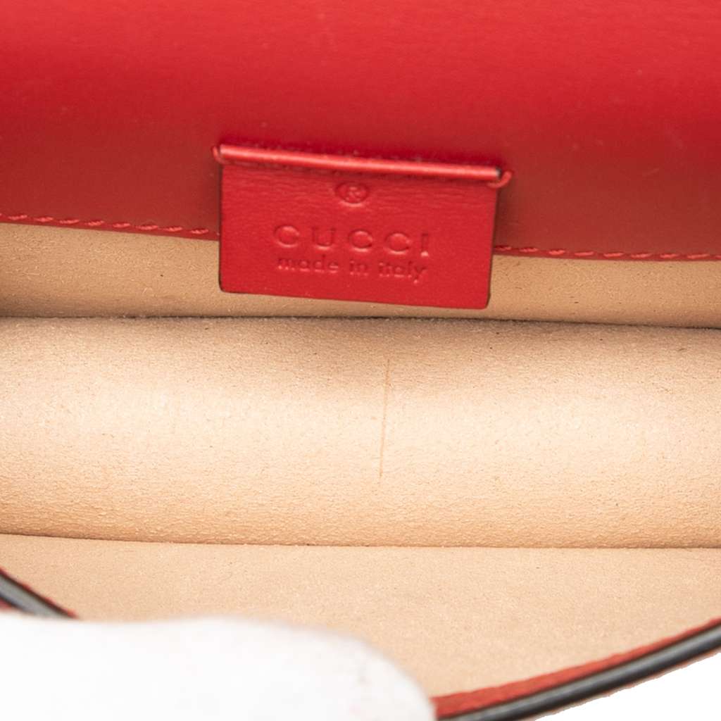 Gucci Super Mini Leather Sylvie Chain Crossbody - 4