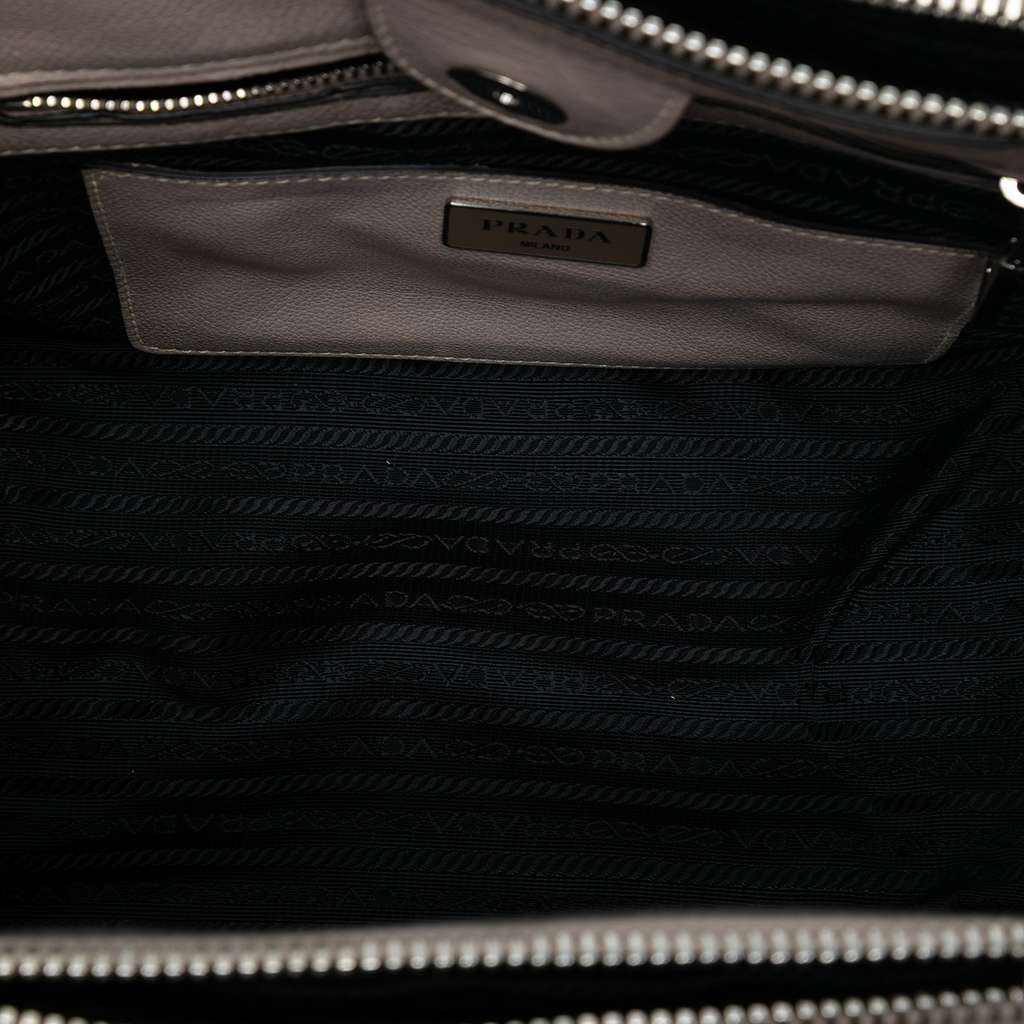 Prada Small City Calf Twin Pocket Satchel - 4