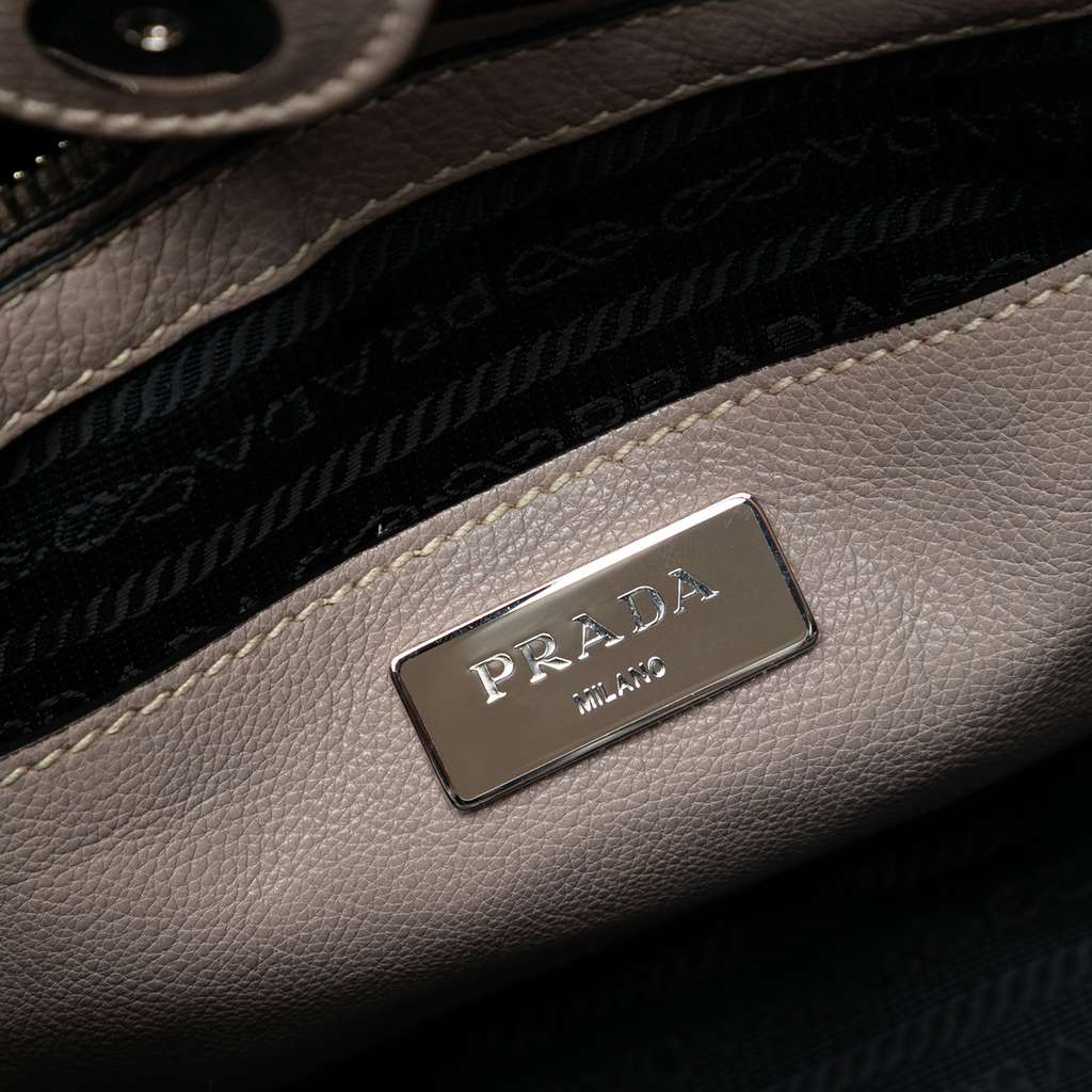 Prada Small City Calf Twin Pocket Satchel - 5