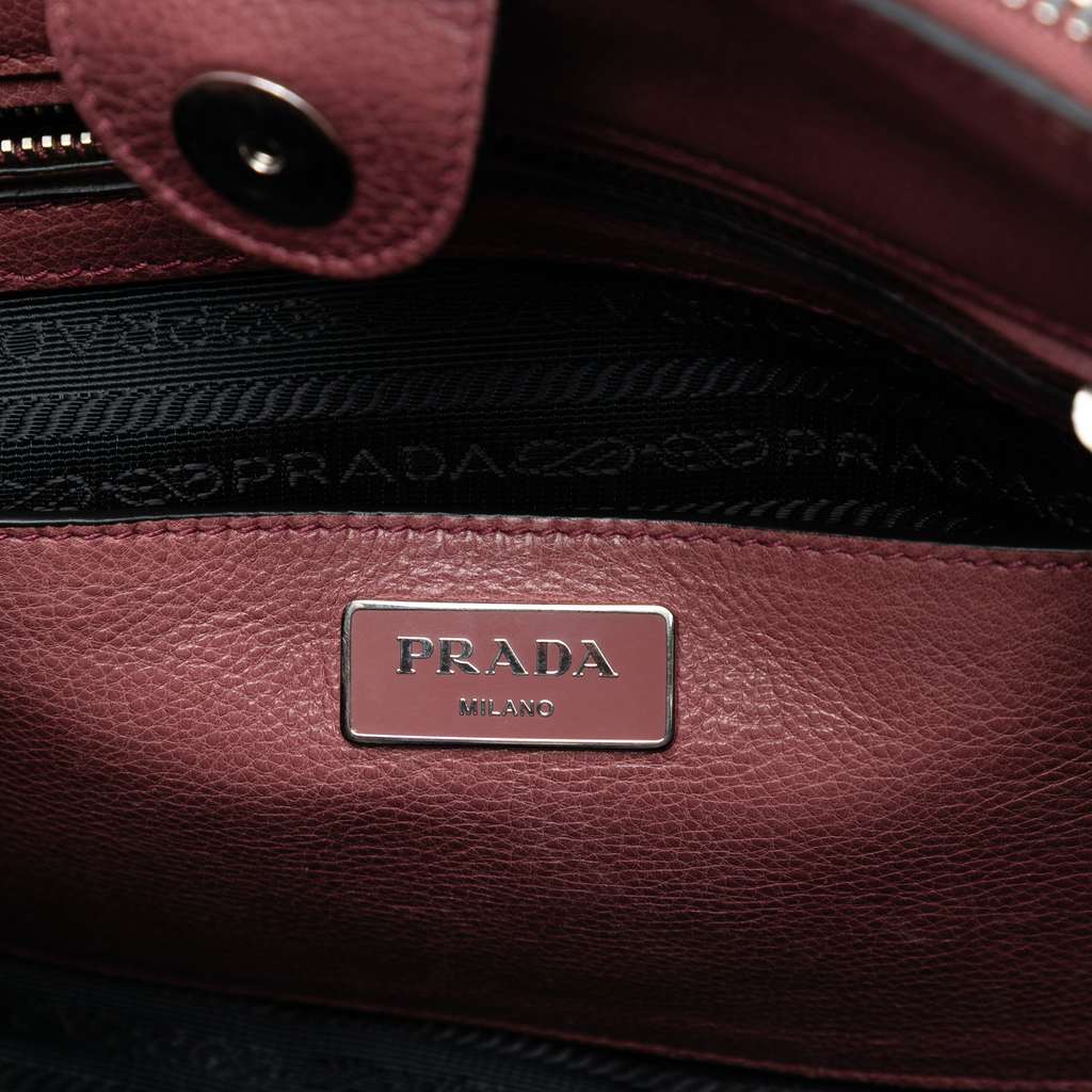 Prada Glace Calf Twin Pocket Satchel - 5