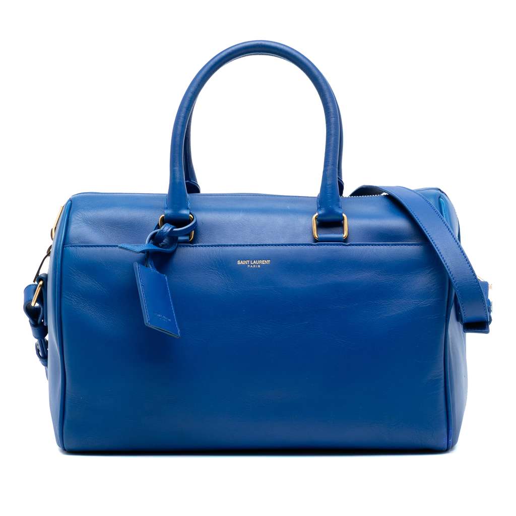 Saint Laurent Leather Classic Duffle 6 Satchel