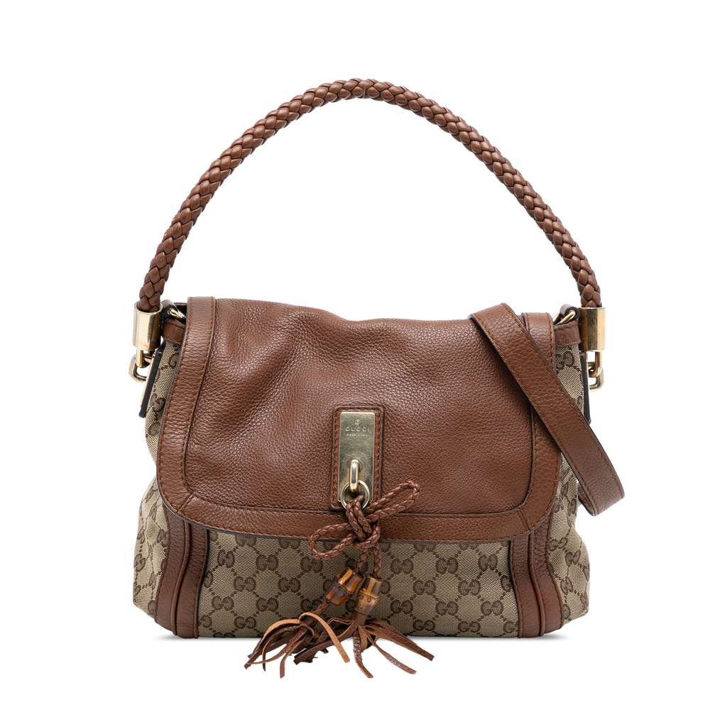 Gucci GG Canvas Bella Flap Satchel