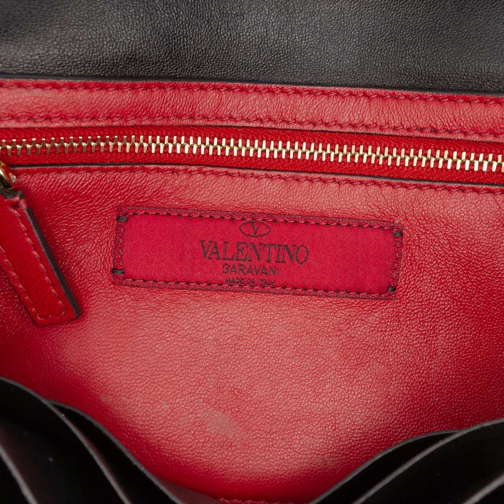 Valentino Nappa Rockstud Spike Wallet On Chain - 5