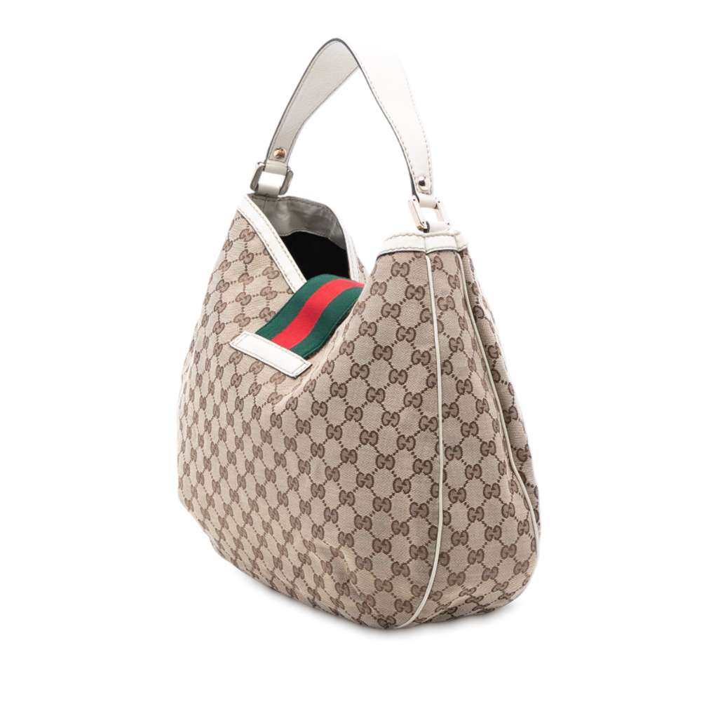 Gucci Large GG Canvas Web New Ladies Hobo - 2