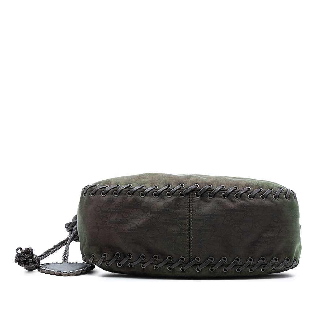 Dior Diorissimo Trotter Canvas and Leather Ethnic Flap Shoulder Bag - 3