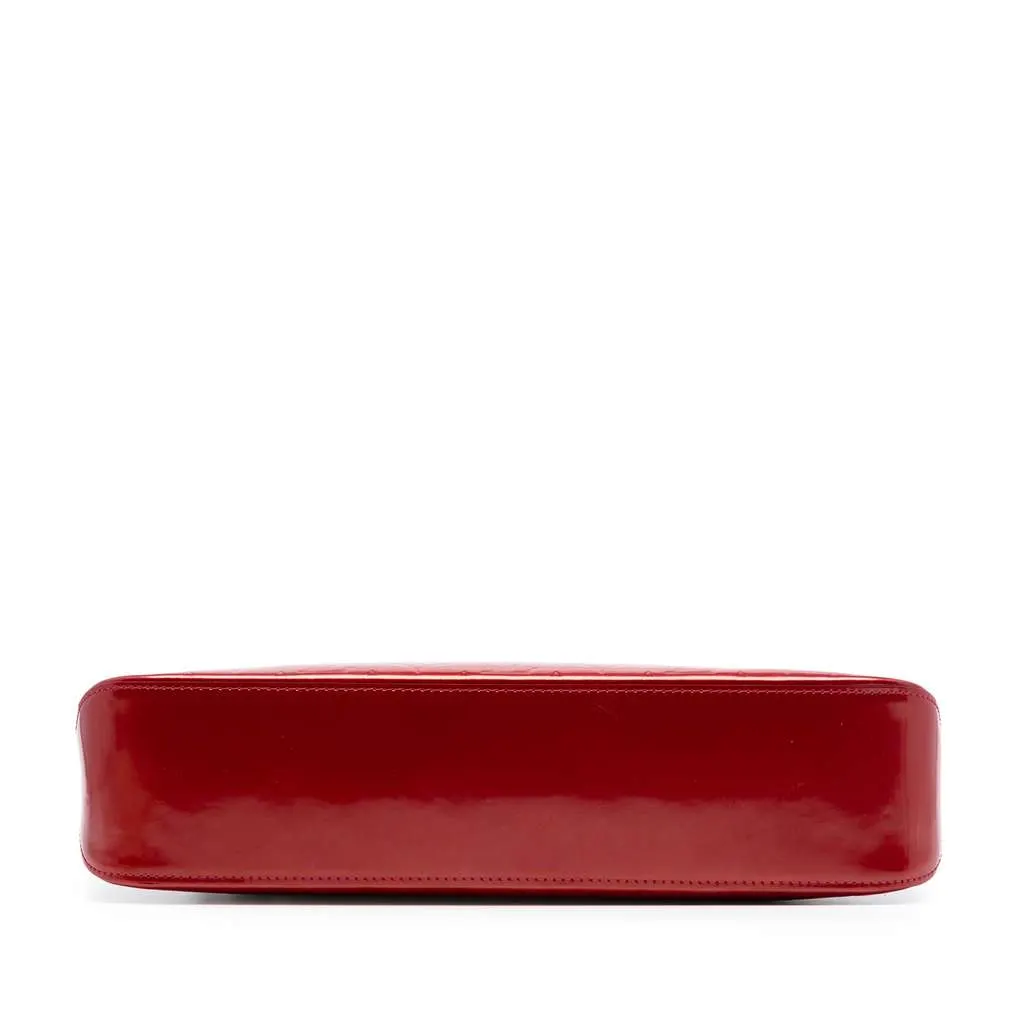 Louis Vuitton Monogram Vernis Brentwood Red Leather Good - Inside View