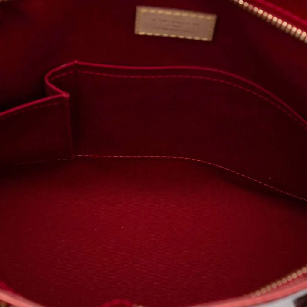 Louis Vuitton Monogram Vernis Brentwood Red Leather Good - Model View