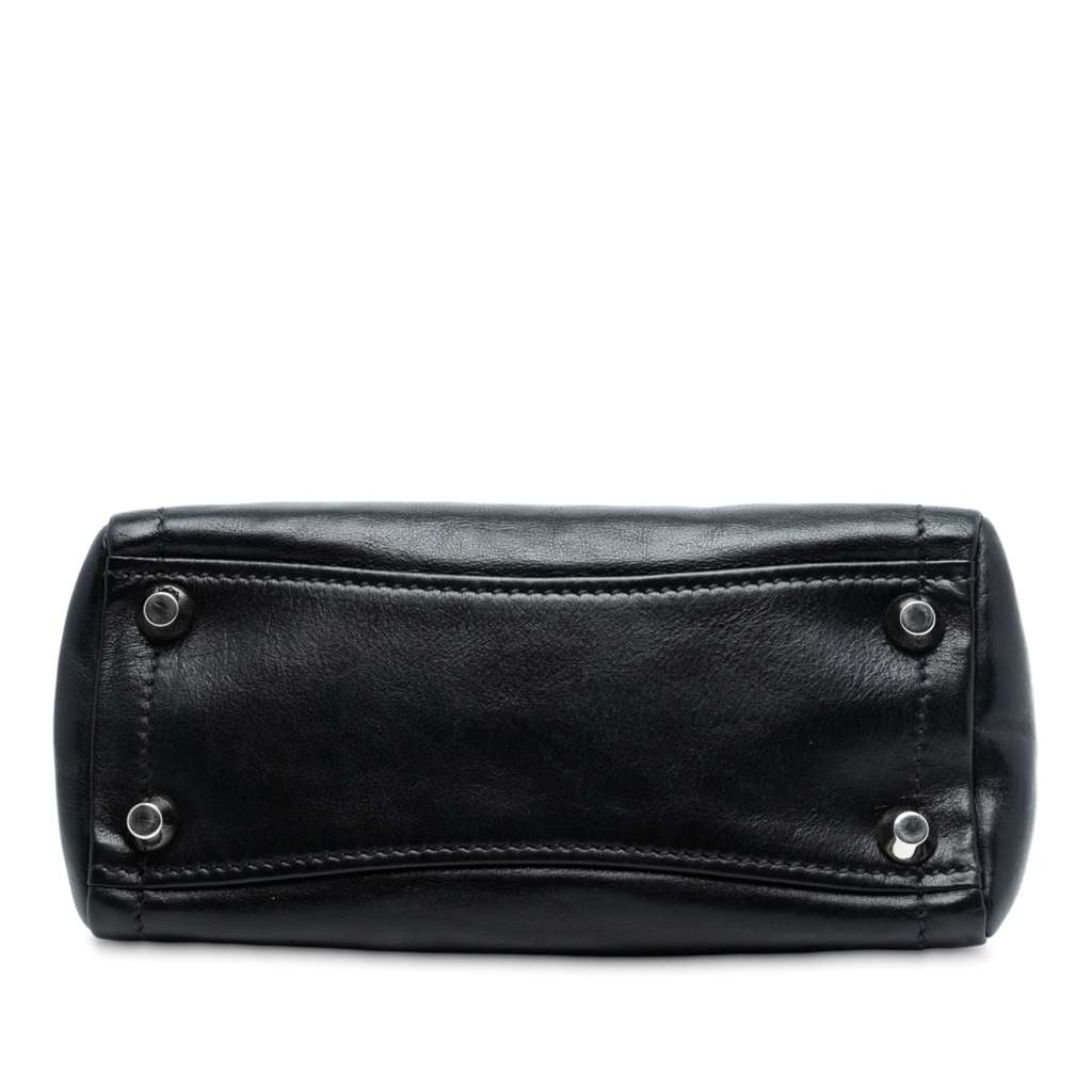 Miu Miu Leather Turn Lock Handbag - 3