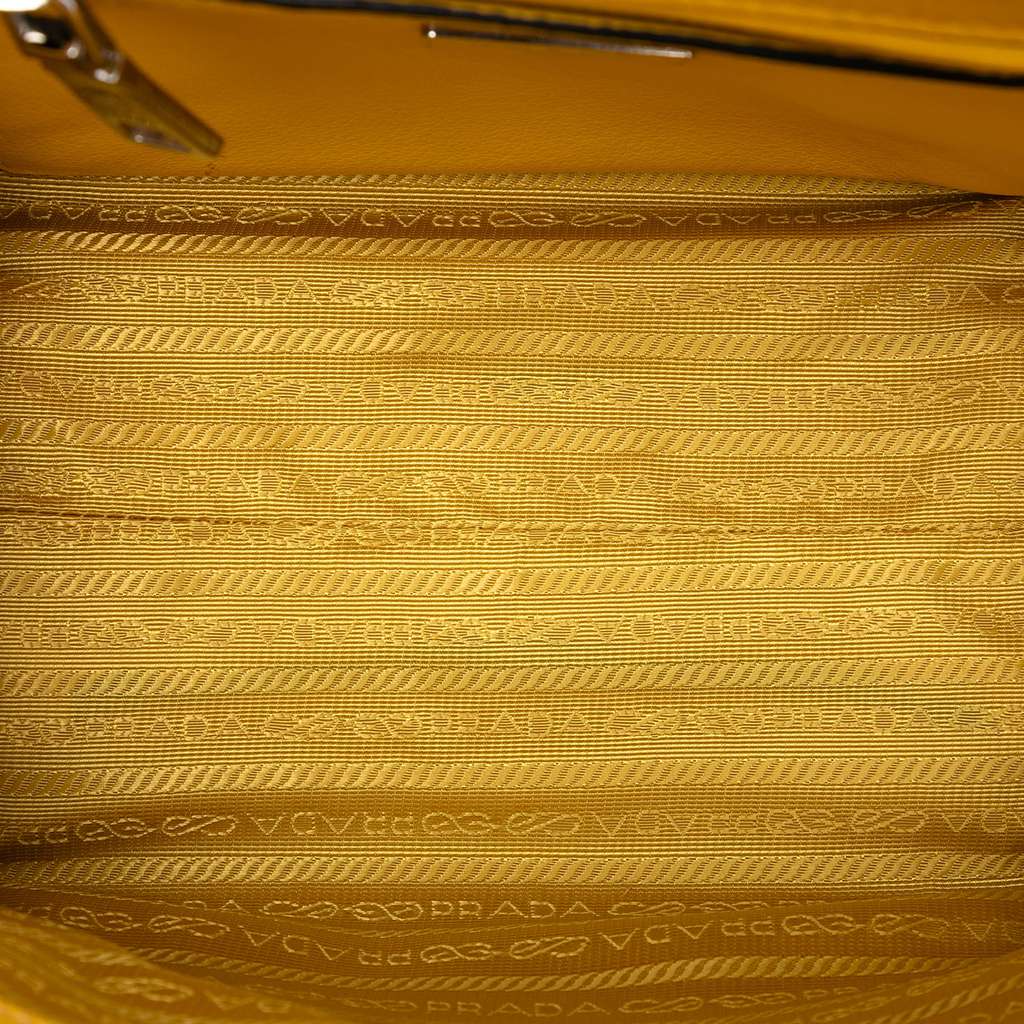 Prada Small Glace Calf Twin Pocket Satchel - 4