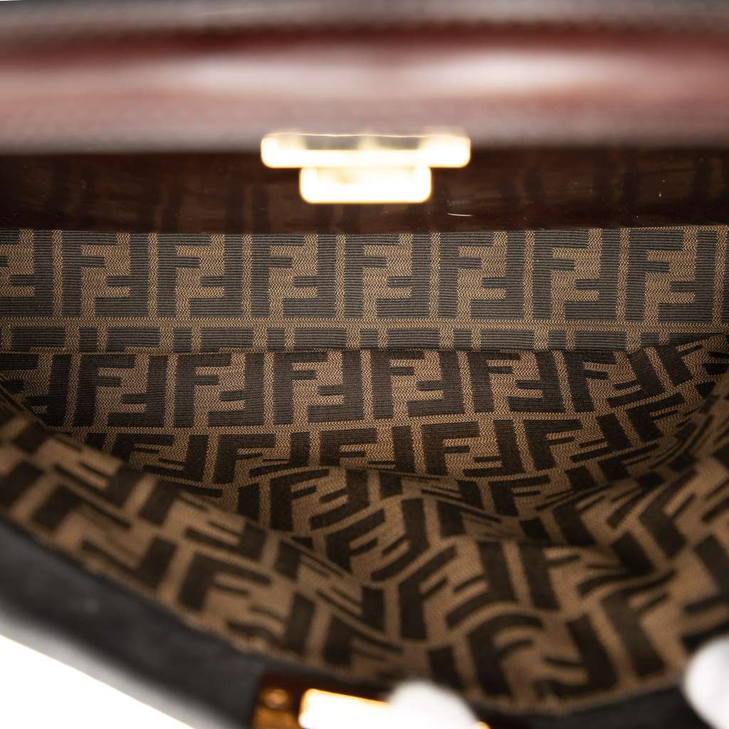 Fendi Large Nubuck Peekaboo Iconic Satchel - 4