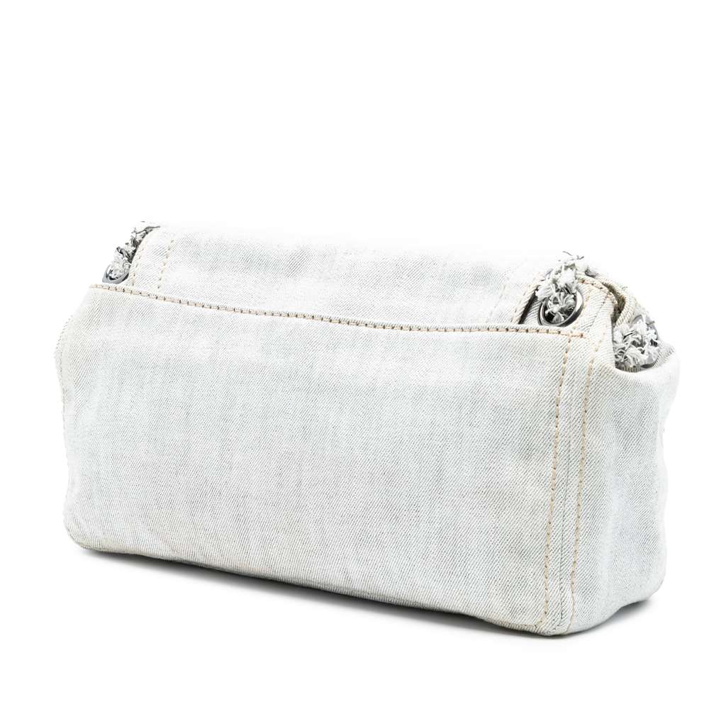 Prada Denim Sound Lock Shoulder Bag - 2