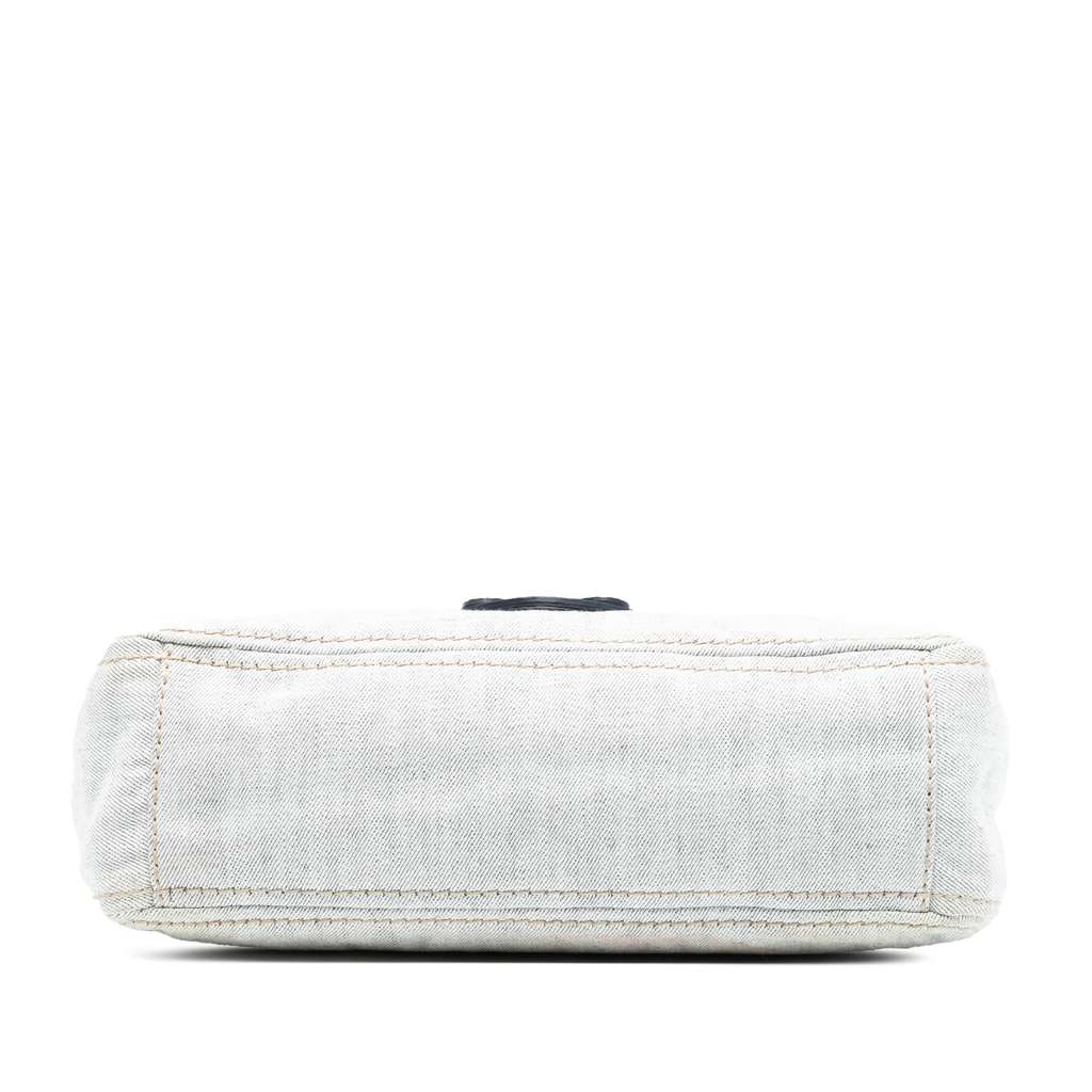 Prada Denim Sound Lock Shoulder Bag - 3