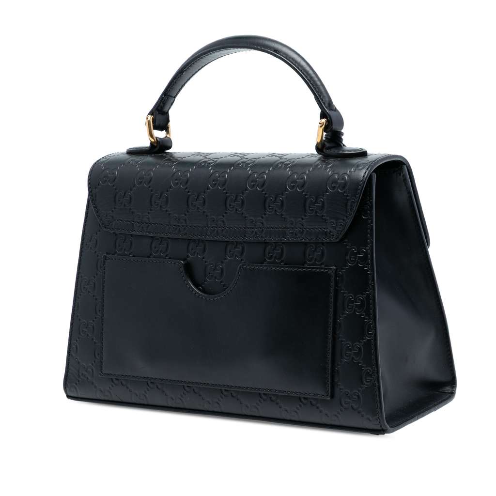 Gucci Small Guccissima Padlock Satchel - 2