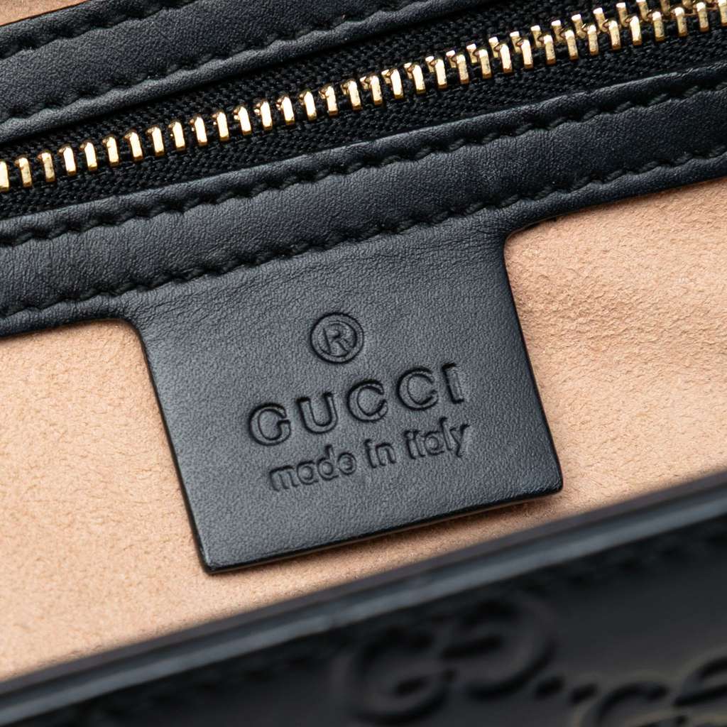 Gucci Small Guccissima Padlock Satchel - 5
