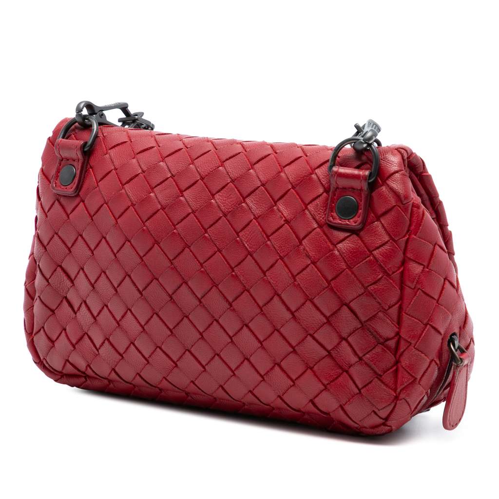 Bottega Veneta Mini Nappa Intrecciato Expandable Chain Flap Crossbody - 2