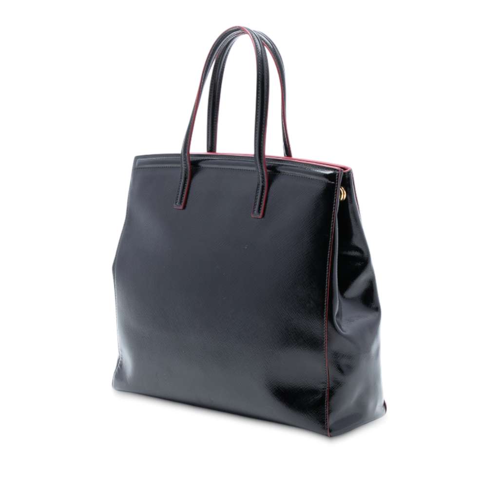 Prada Saffiano Vernice Satchel - 2