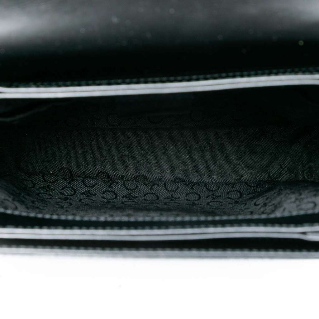 Celine Leather Trimmed Pony Hair Acrylic Top Handle Bag - 4