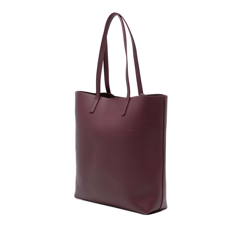 Saint Laurent North South Leather Shopping Tote - 2