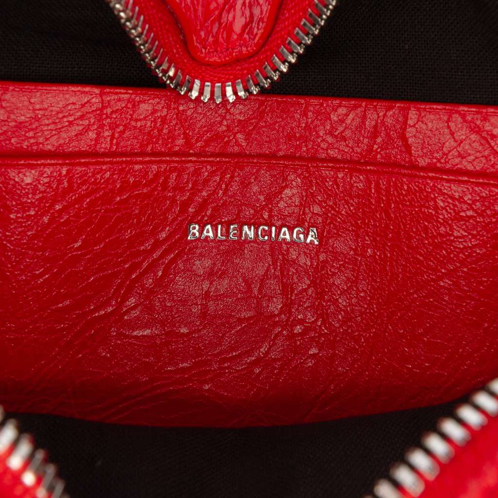 Balenciaga Mini Lambskin Motocross Le Cagole Heart Chain Bag - 5