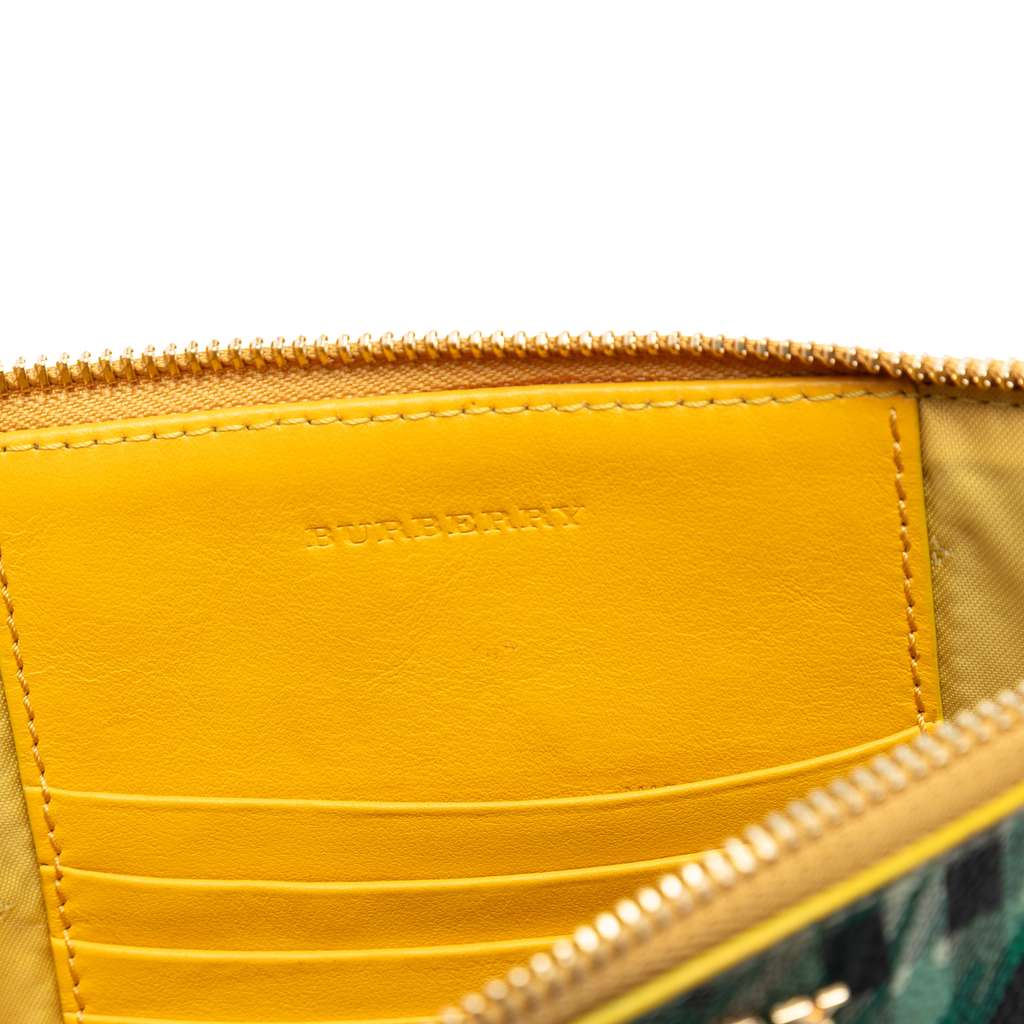 Burberry Haymarket Check Coated Canvas Floral Print Crossbody - 5