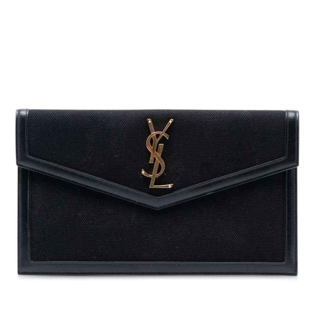 Saint Laurent Canvas Monogram Uptown Pouch