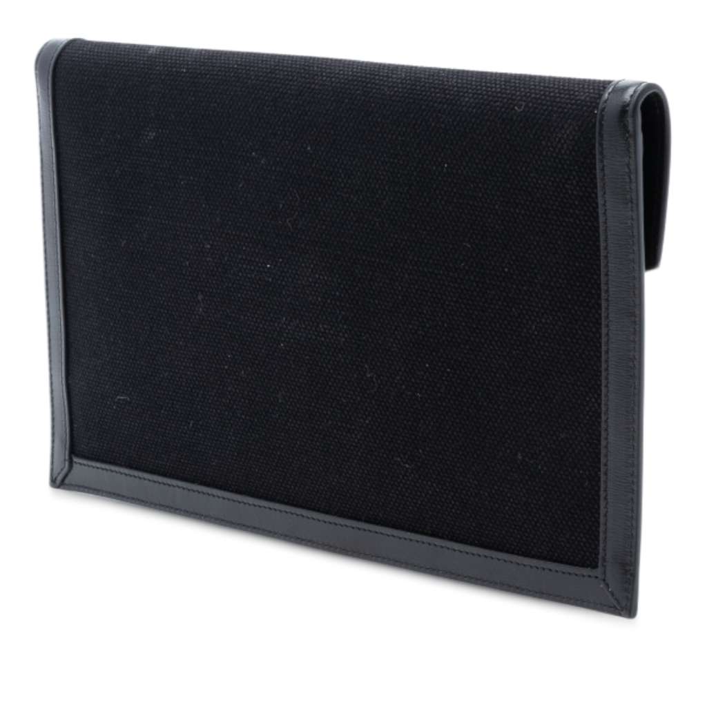 Saint Laurent Canvas Monogram Uptown Pouch - 2