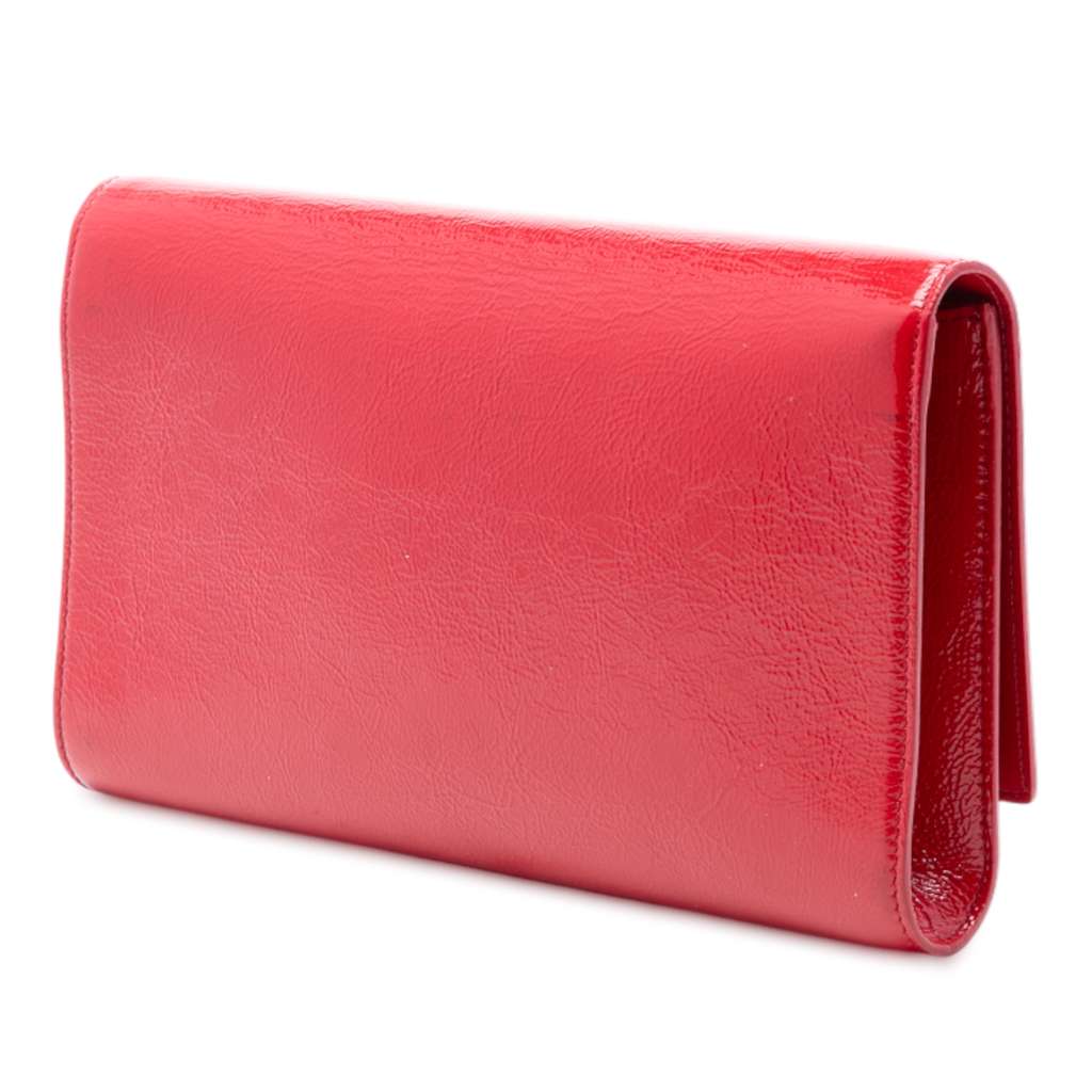 Saint Laurent Patent Belle Du Jour Clutch - 2
