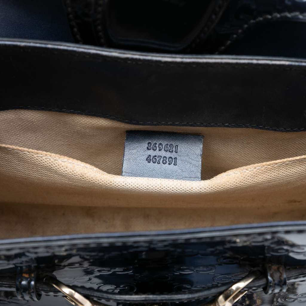 Gucci Small Guccissima Patent Emily Shoulder Bag - 5