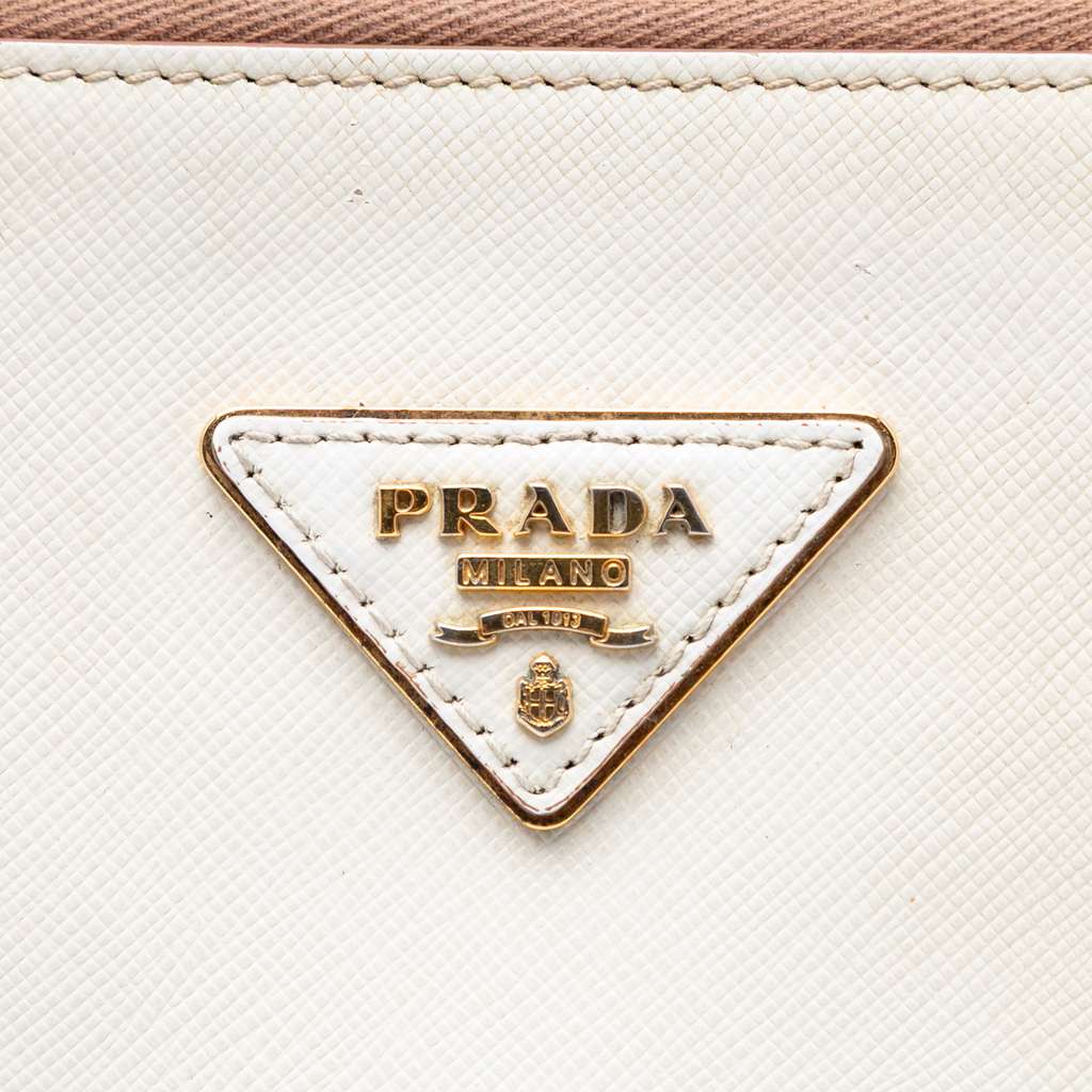 Prada Medium Bicolor Saffiano Lux Promenade Satchel - 5